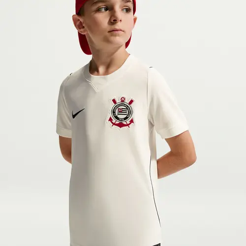 CAMISA CORINTHIANS I NIKE 2025/26 TORCEDOR PRO INFANTIL