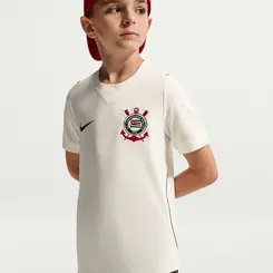 CAMISA CORINTHIANS I NIKE 2025/26 TORCEDOR PRO INFANTIL