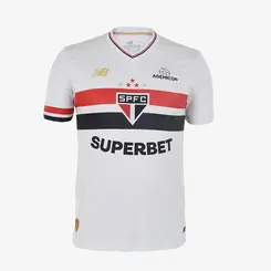CAMISA SAO PAULO NEW BALANCE TORCEDOR HOME 2025 MASCULINA