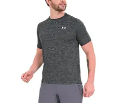 CAMISA UA Cam MC UA Tech Textured S BLKWHT