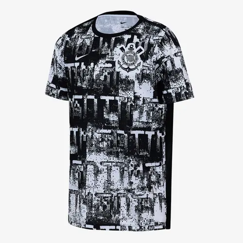 CAMISA NIKE CORINTHIANS PRÉ JOGO INFANTIL